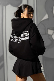 Full Zip "KILLED ROMANCE" Black/White - BASEDODICI®