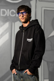 Full Zip "KILLED ROMANCE" Black/White - BASEDODICI®