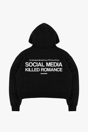 Full Zip "KILLED ROMANCE" Black/White - BASEDODICI®