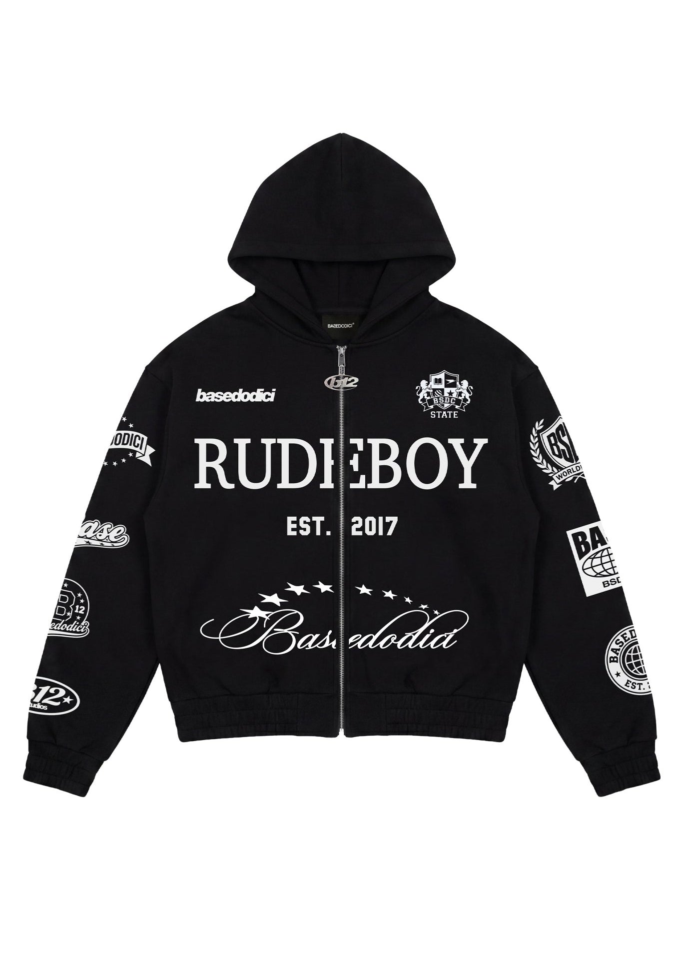 Full Zip "LAST DELIVERY" Rudeboy Black - BASEDODICI®