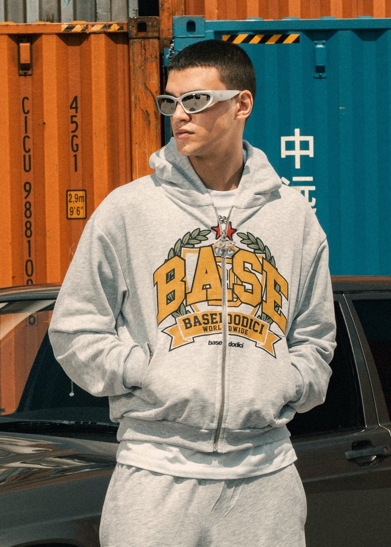 Full Zip "LAST DELIVERY" University AshGrey - BASEDODICI®