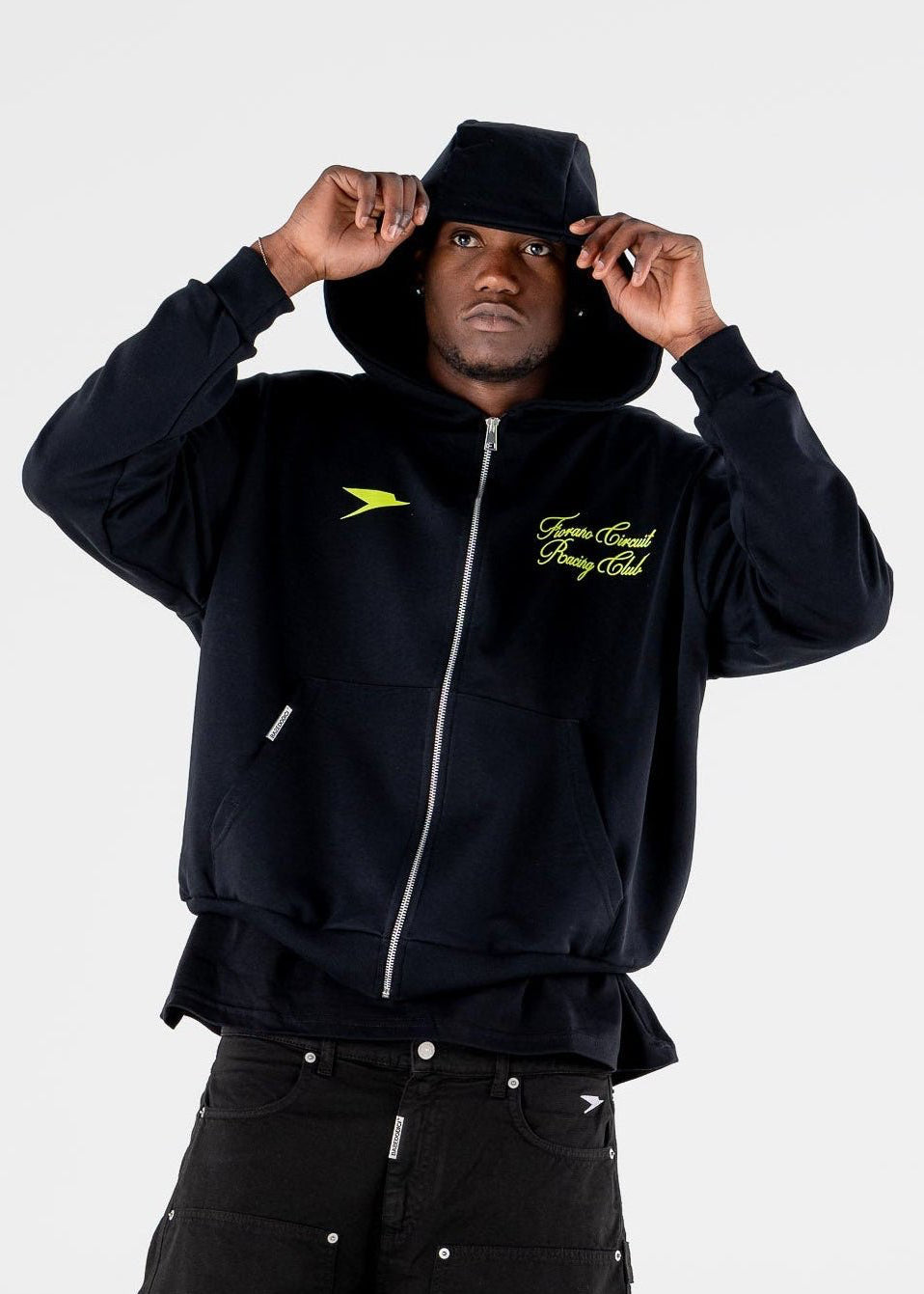 Full Zip “RESORT” Racing Black - BASEDODICI®