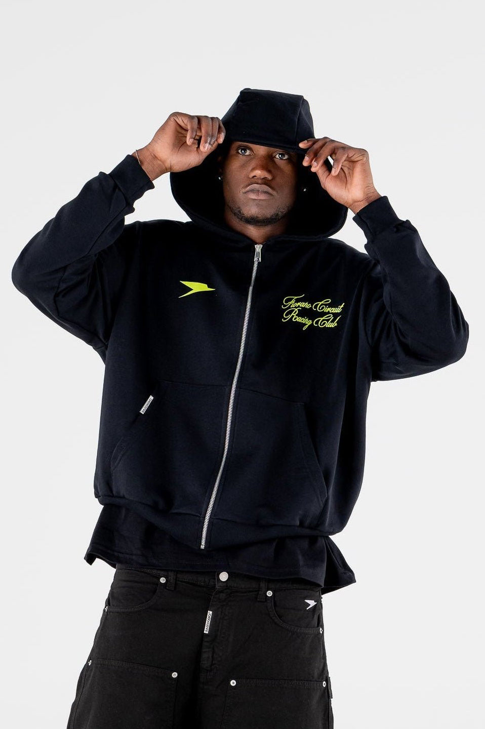 Full Zip “RESORT” Racing Black - BASEDODICI®