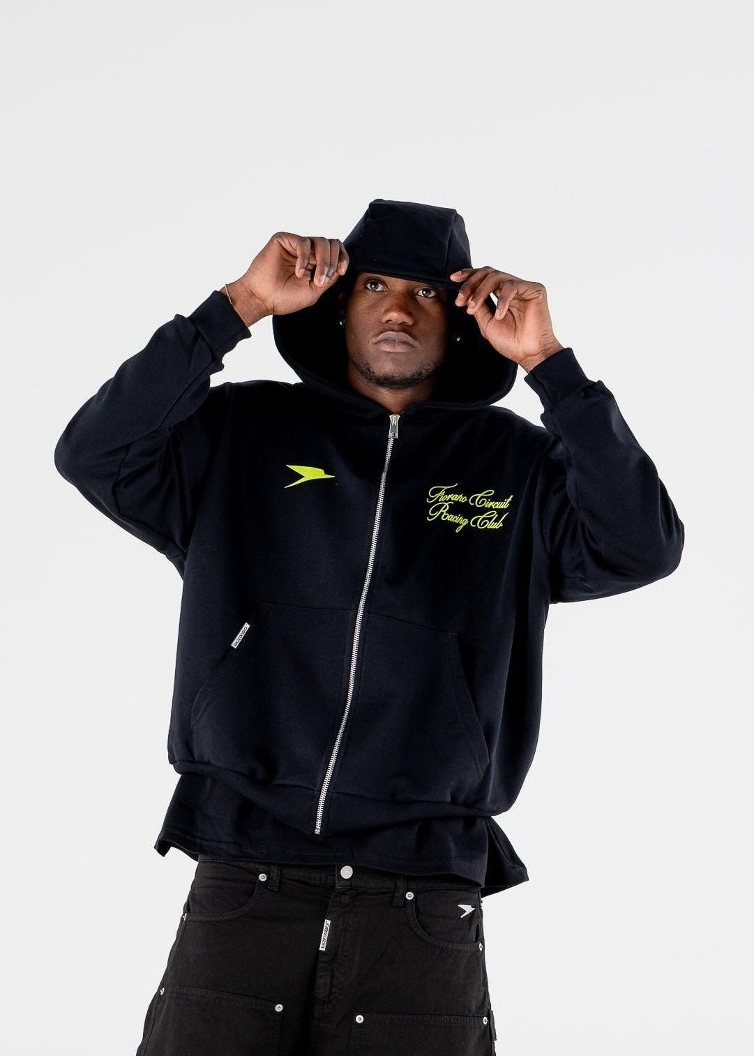 Full Zip “RESORT” Racing Black - BASEDODICI®