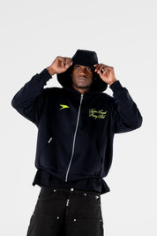 Full Zip “RESORT” Racing Black - BASEDODICI®