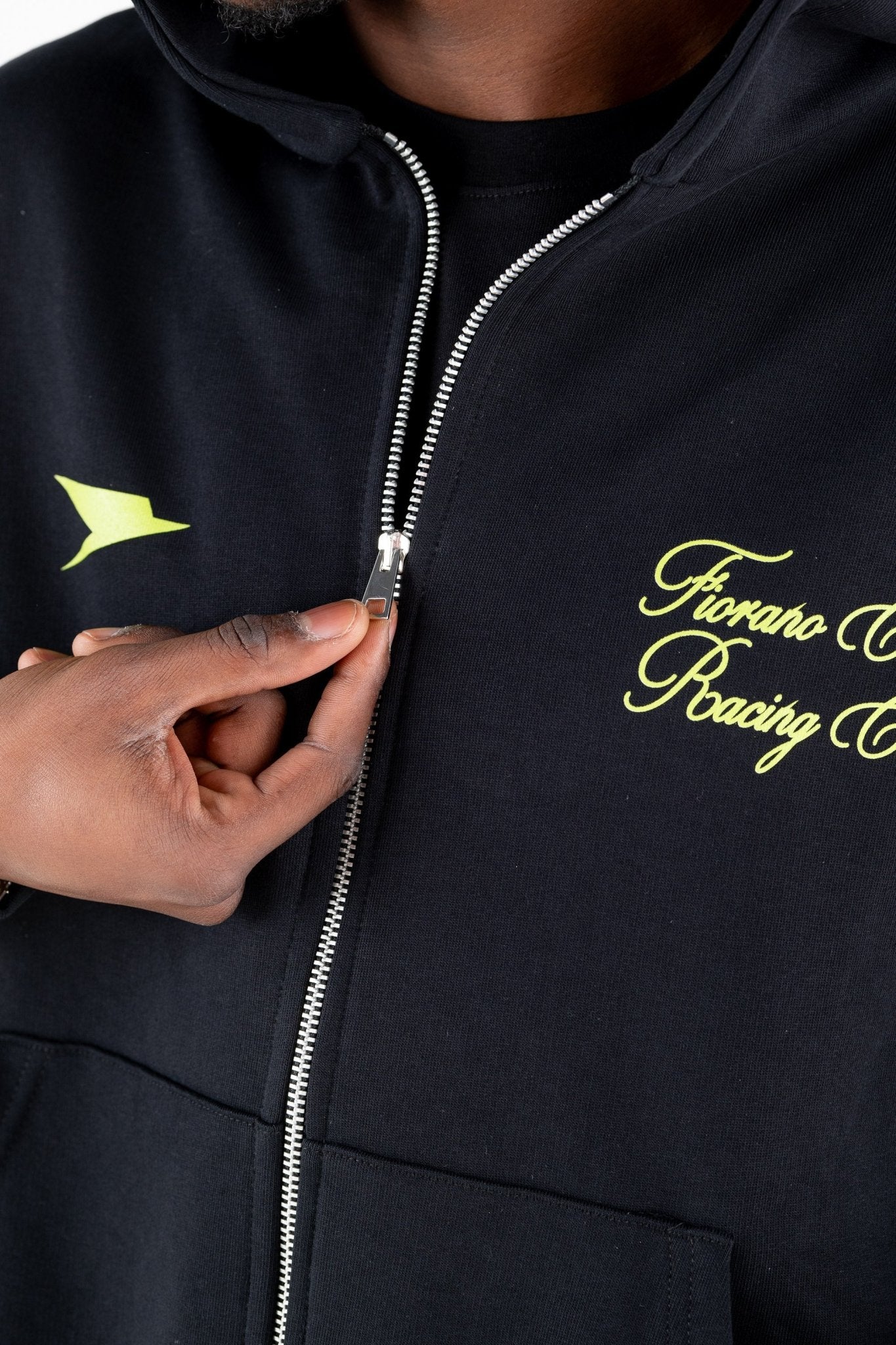 Full Zip “RESORT” Racing Black - BASEDODICI®