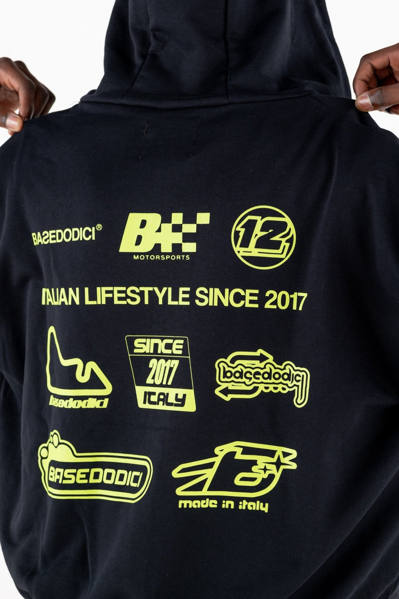 Full Zip “RESORT” Racing Black - BASEDODICI®