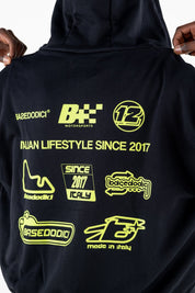Full Zip “RESORT” Racing Black - BASEDODICI®