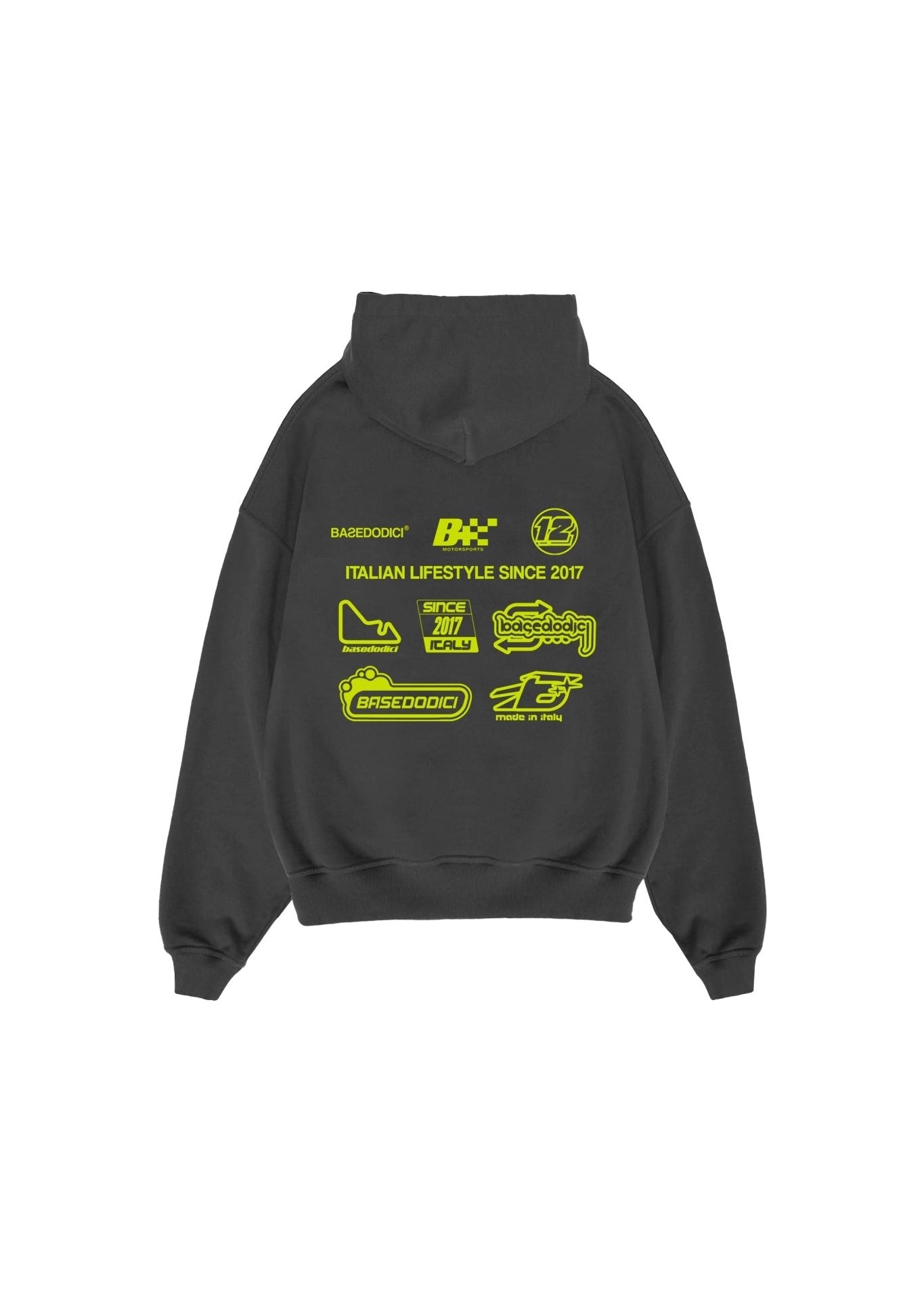 Full Zip “RESORT” Racing Black - BASEDODICI®