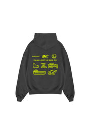 Full Zip “RESORT” Racing Black - BASEDODICI®