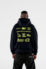 Full Zip “RESORT” Racing Black - BASEDODICI®