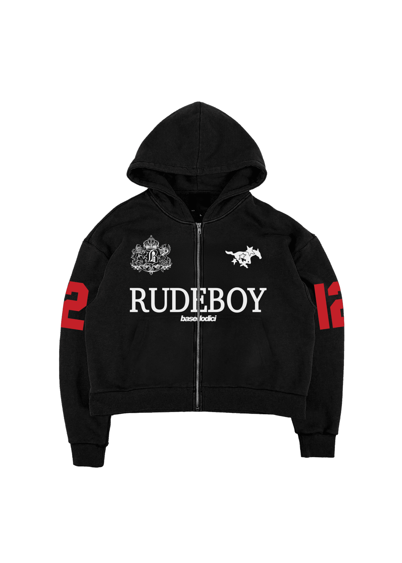 Full Zip "RUDEBOY LDN" 12 Black - BASEDODICI®