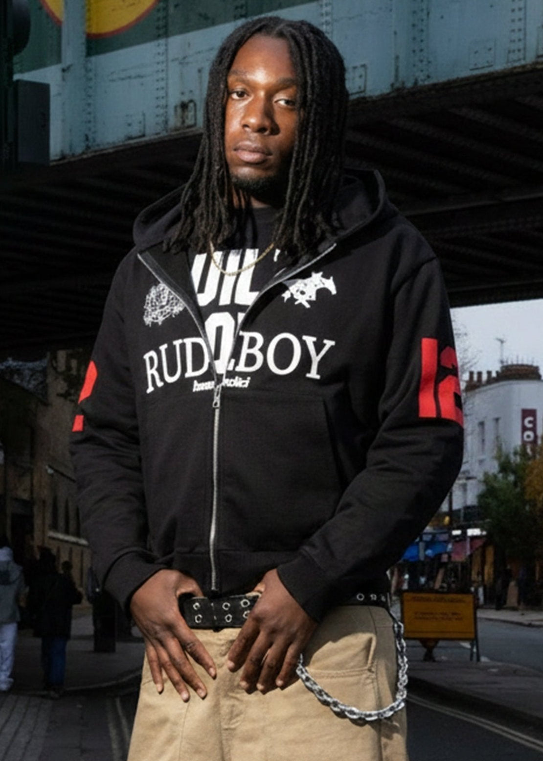 Full Zip "RUDEBOY LDN" 12 Black - BASEDODICI®