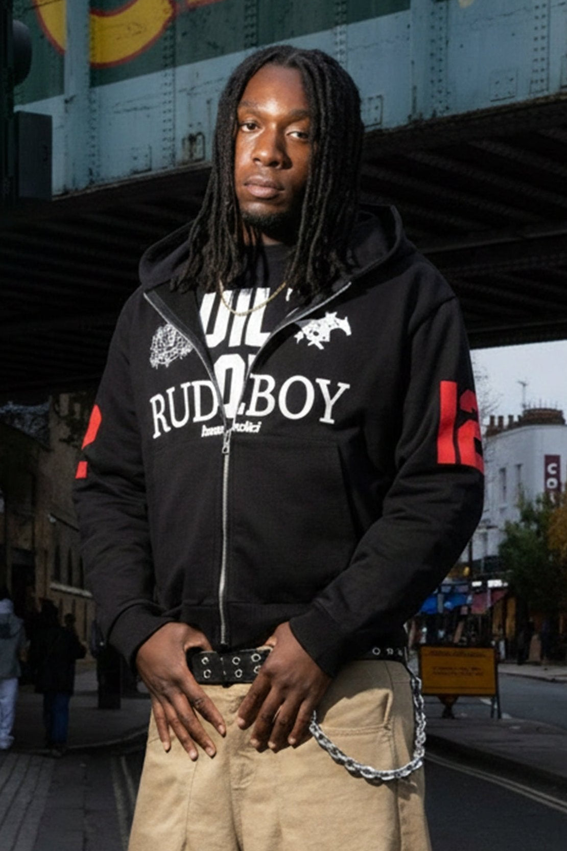 Full Zip "RUDEBOY LDN" 12 Black - BASEDODICI®