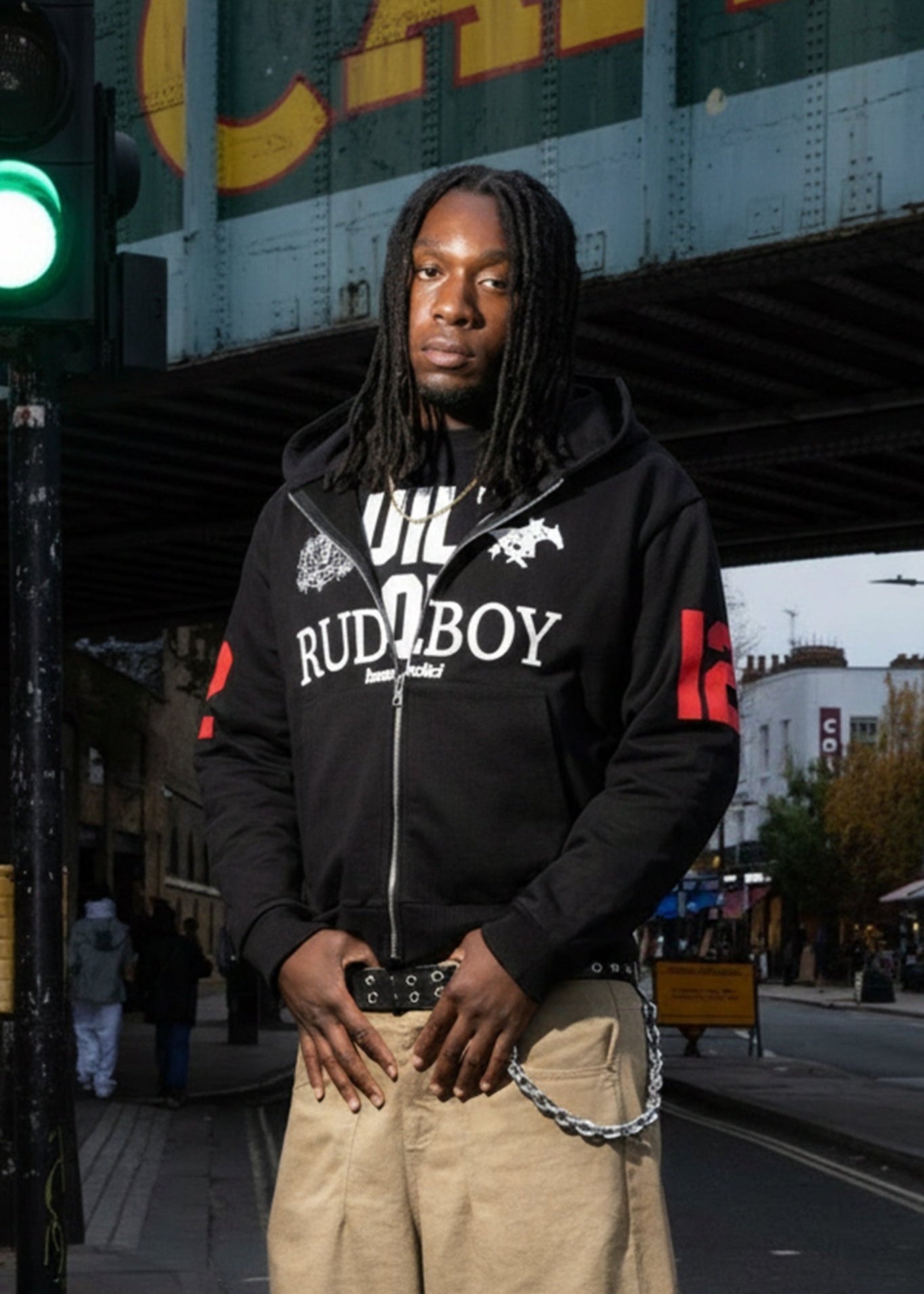 Full Zip "RUDEBOY LDN" 12 Black - BASEDODICI®
