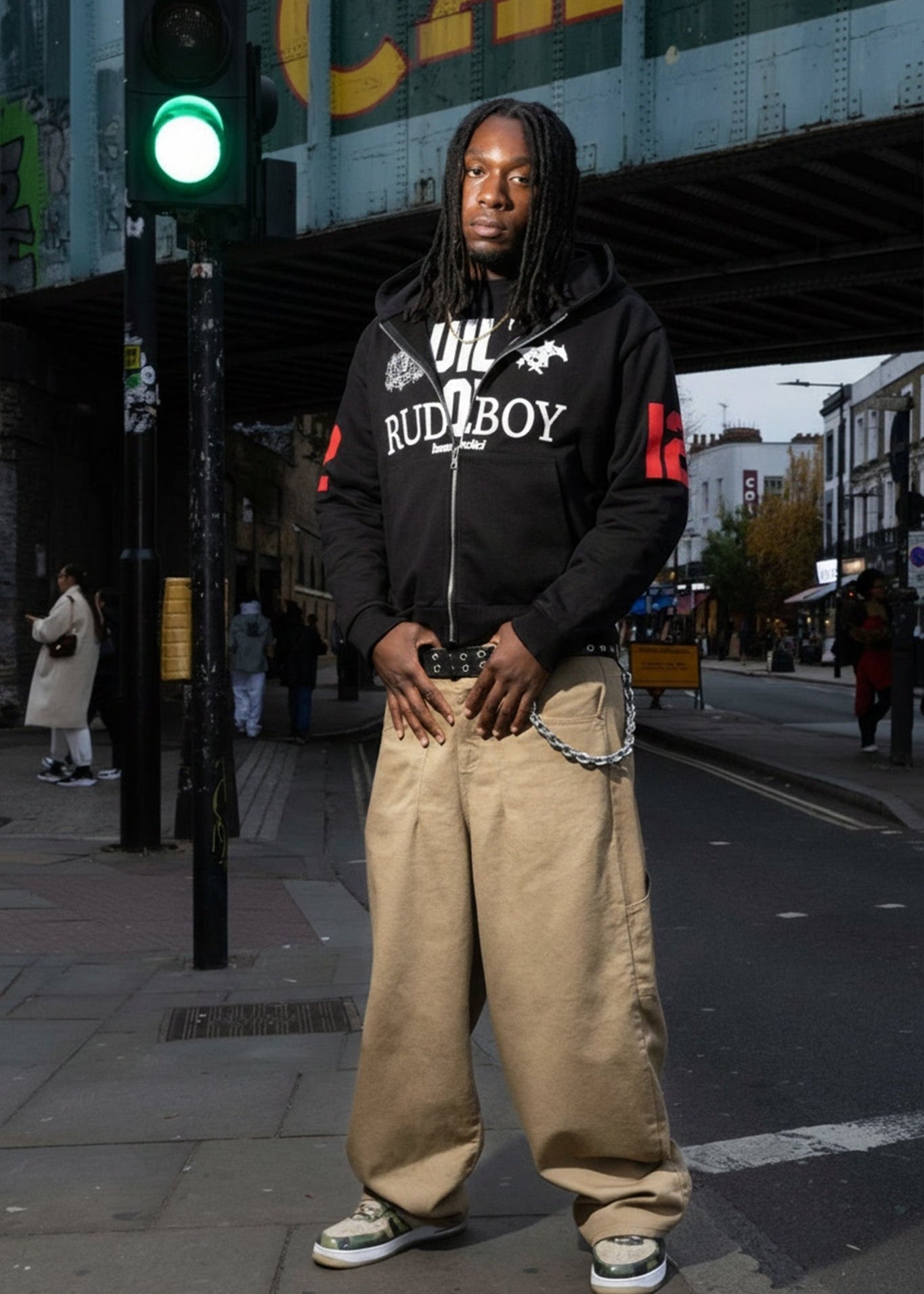 Full Zip "RUDEBOY LDN" 12 Black - BASEDODICI®
