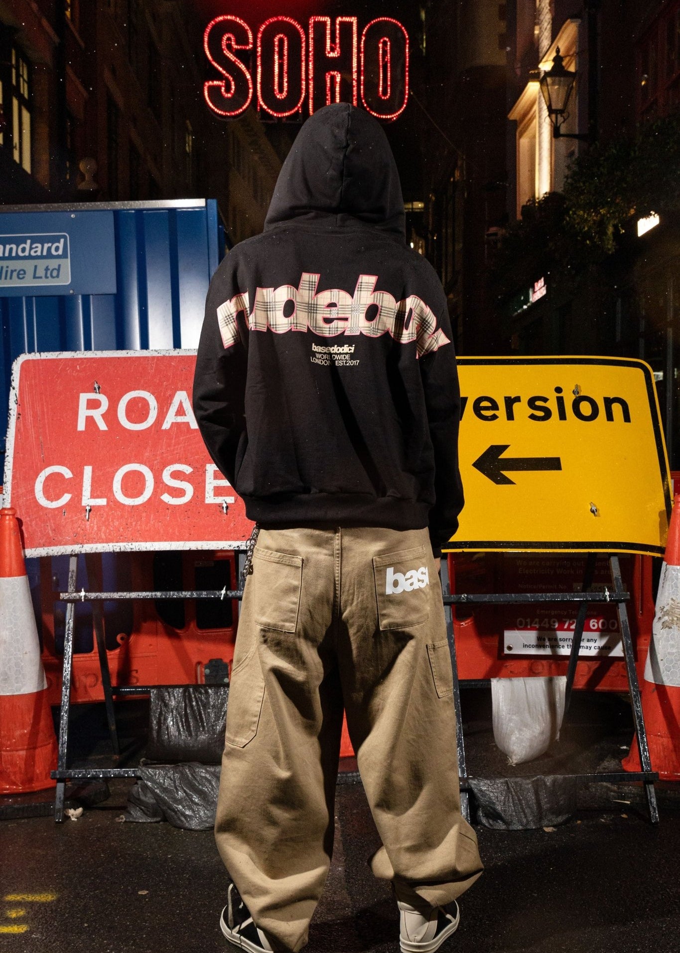 Full Zip "RUDEBOY LDN" BURBY Black - BASEDODICI®