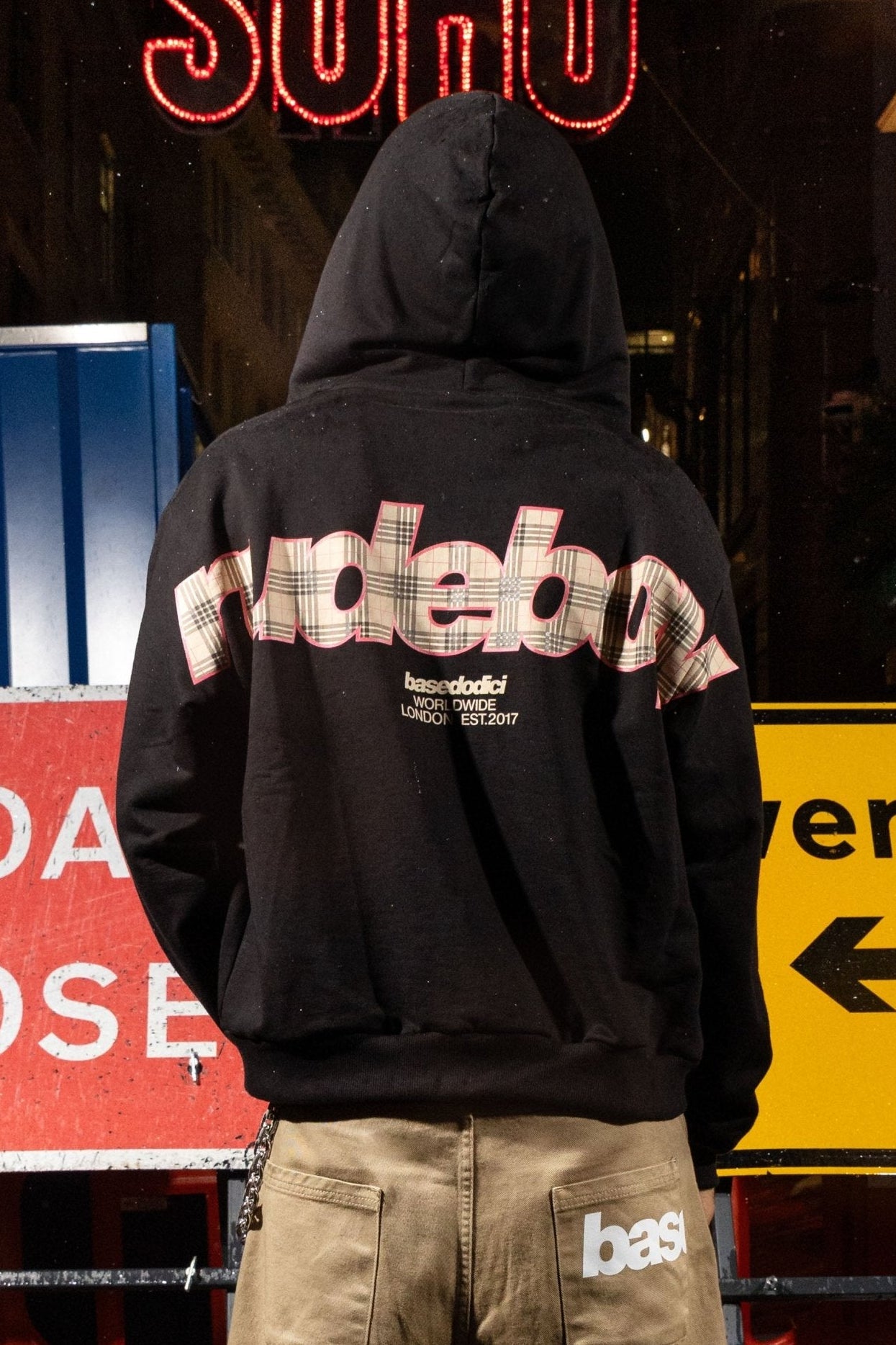 Full Zip "RUDEBOY LDN" BURBY Black - BASEDODICI®