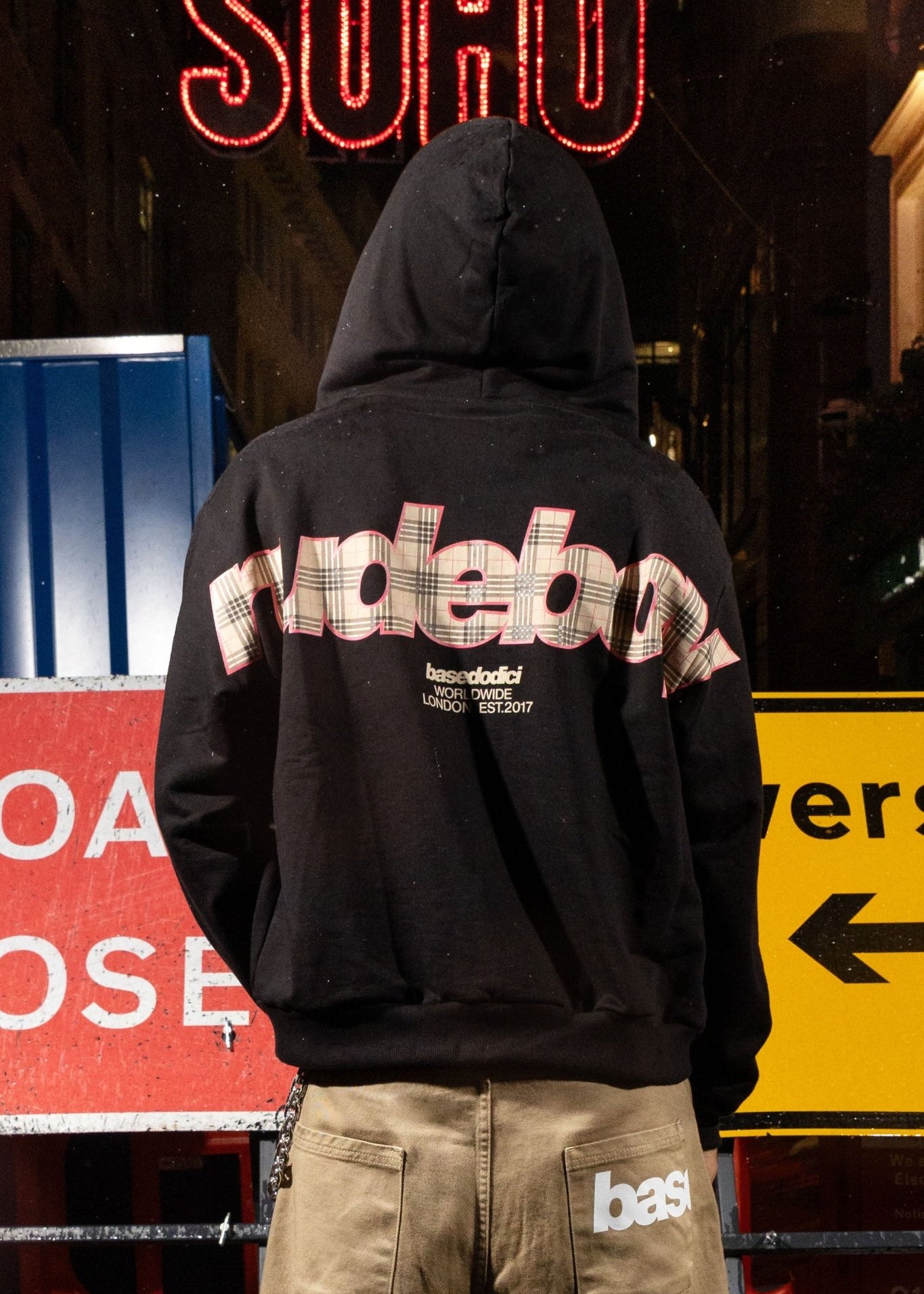 Full Zip "RUDEBOY LDN" BURBY Black - BASEDODICI®