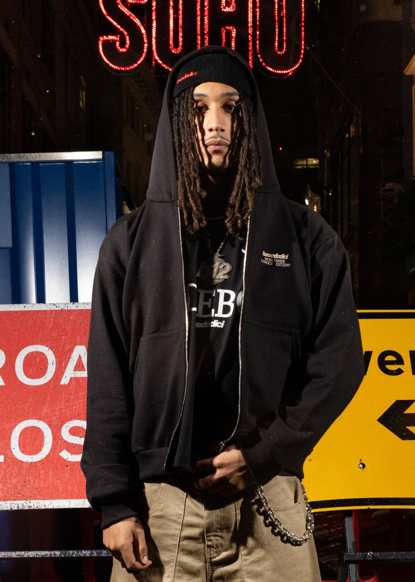 Full Zip "RUDEBOY LDN" BURBY Black - BASEDODICI®