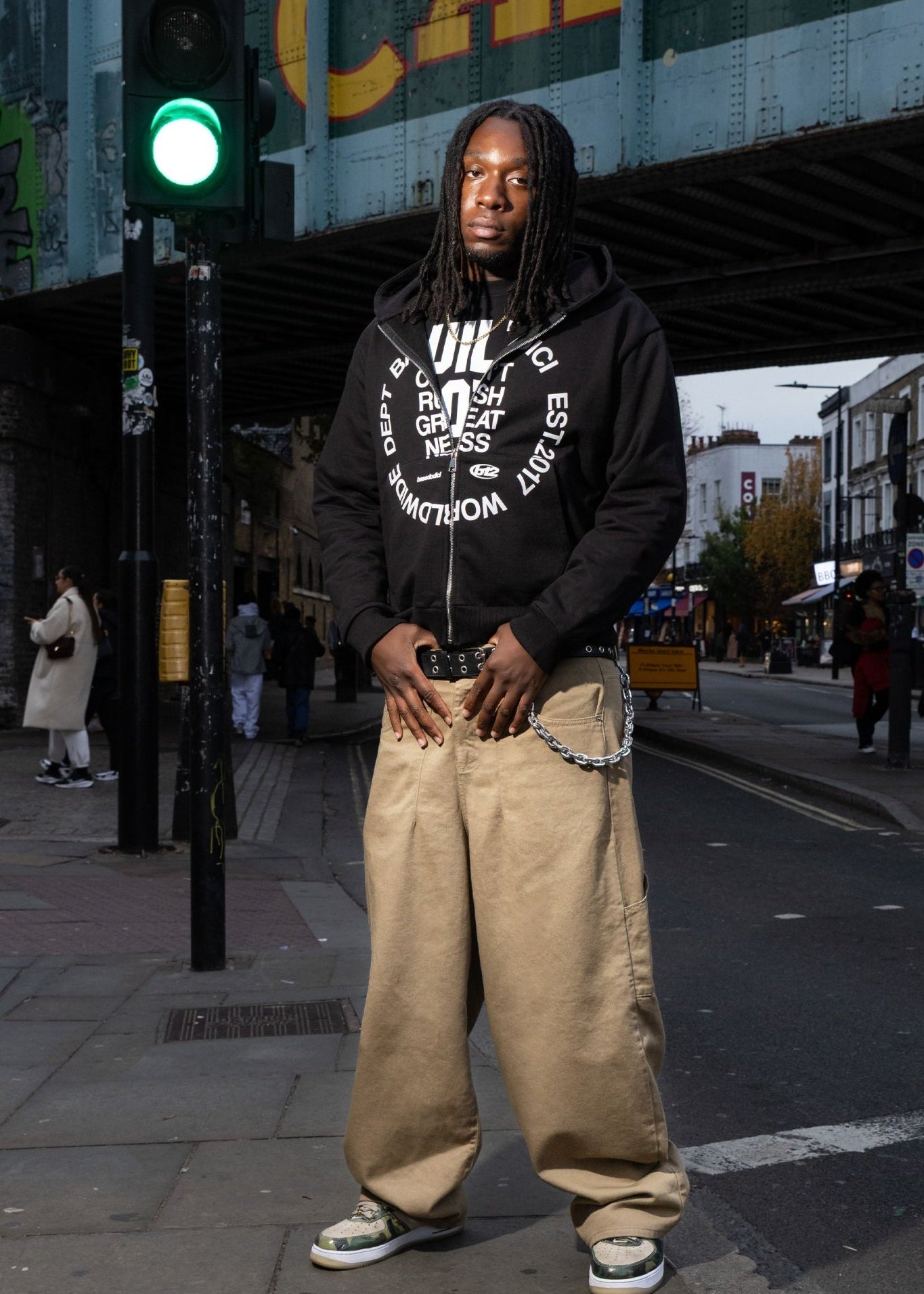 Full Zip "RUDEBOY LDN" CantRush Black - BASEDODICI®
