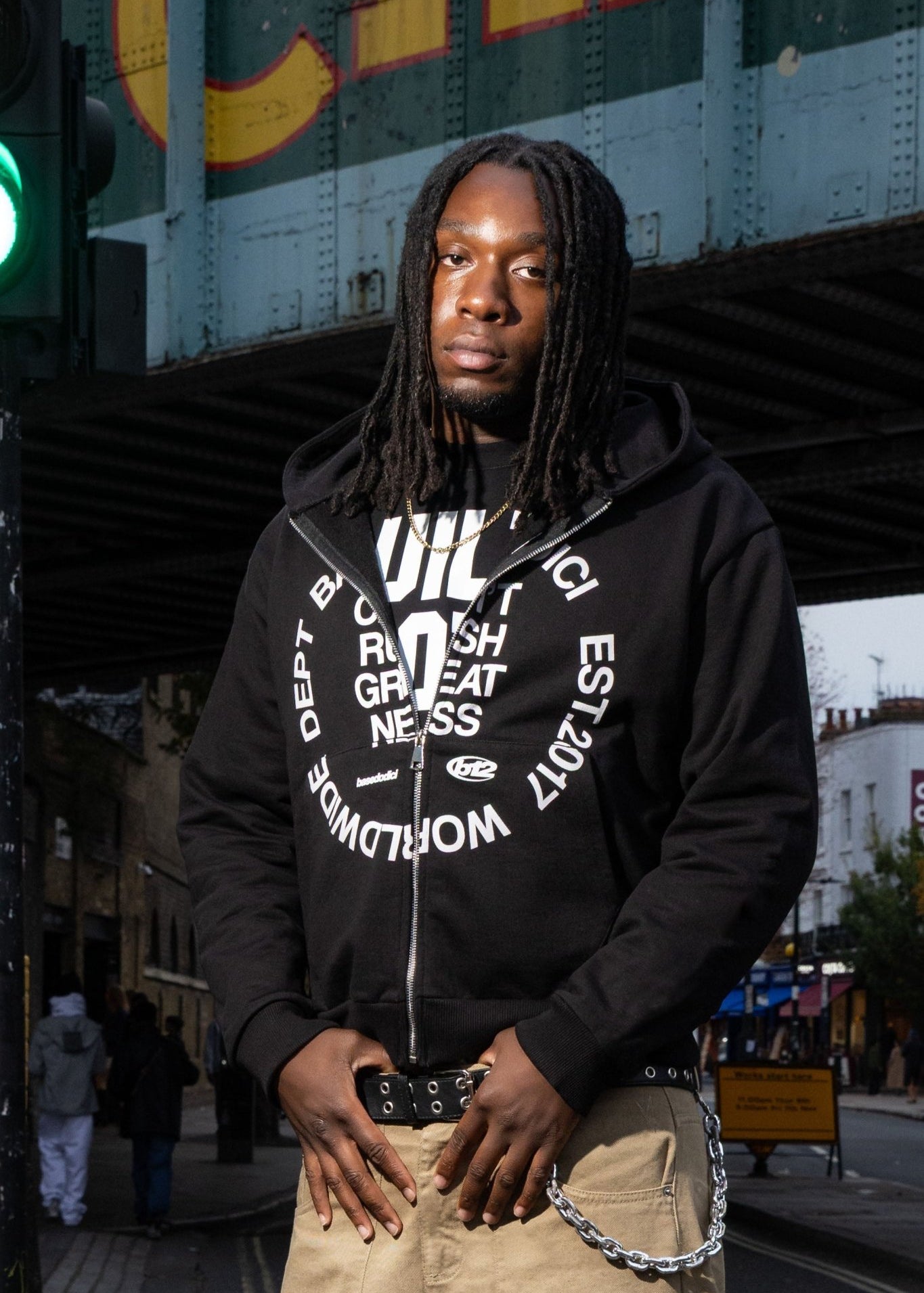 Full Zip "RUDEBOY LDN" CantRush Black - BASEDODICI®