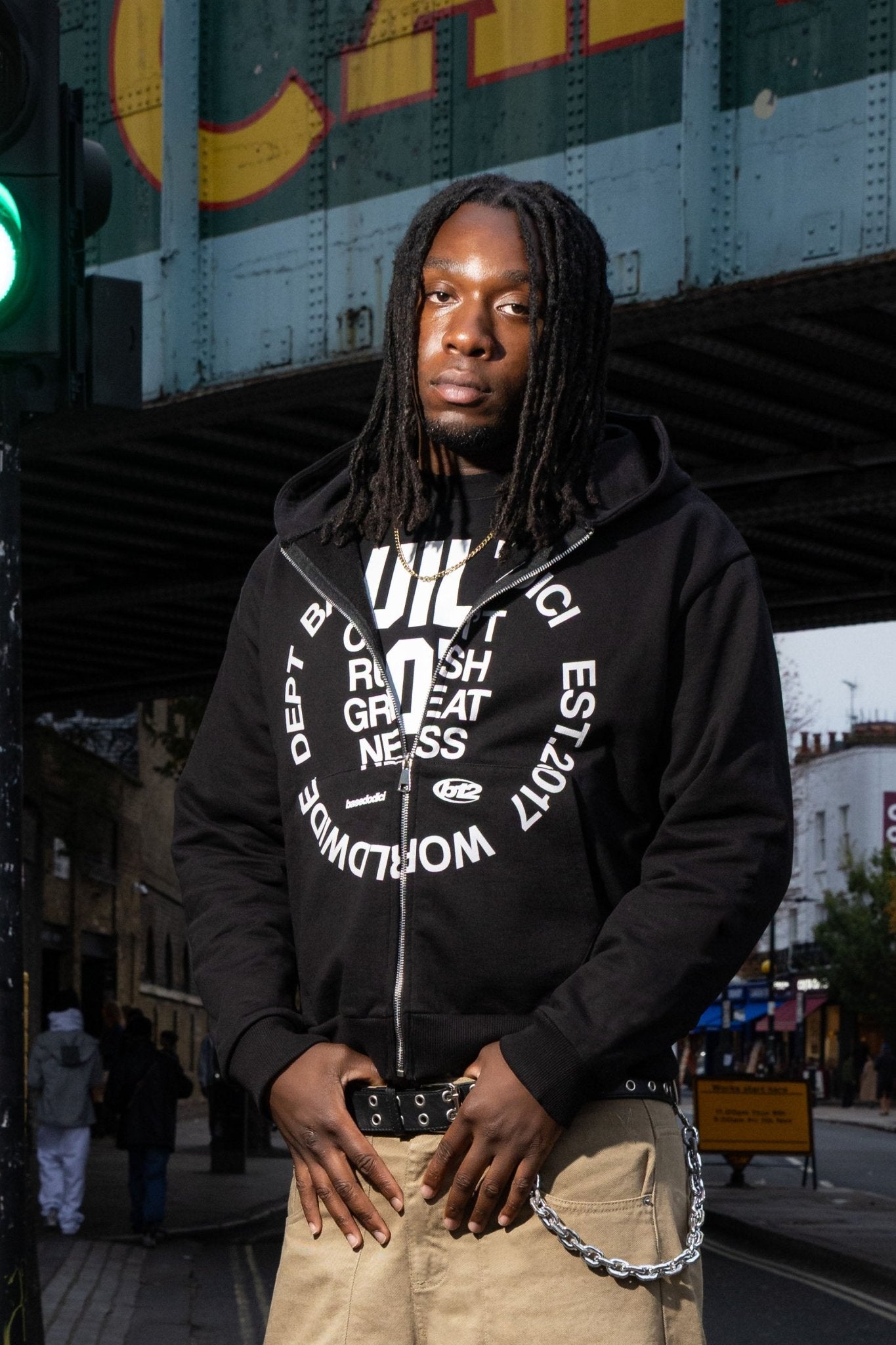 Full Zip "RUDEBOY LDN" CantRush Black - BASEDODICI®