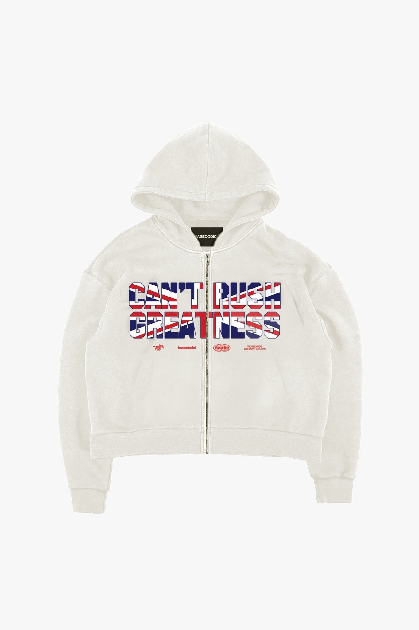 Full Zip "RUDEBOY LDN" CantRush Cream - BASEDODICI®