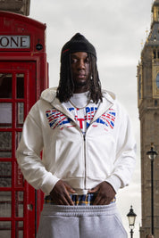 Full Zip "RUDEBOY LDN" CantRush Cream - BASEDODICI®