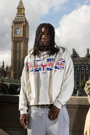 Full Zip "RUDEBOY LDN" CantRush Cream - BASEDODICI®