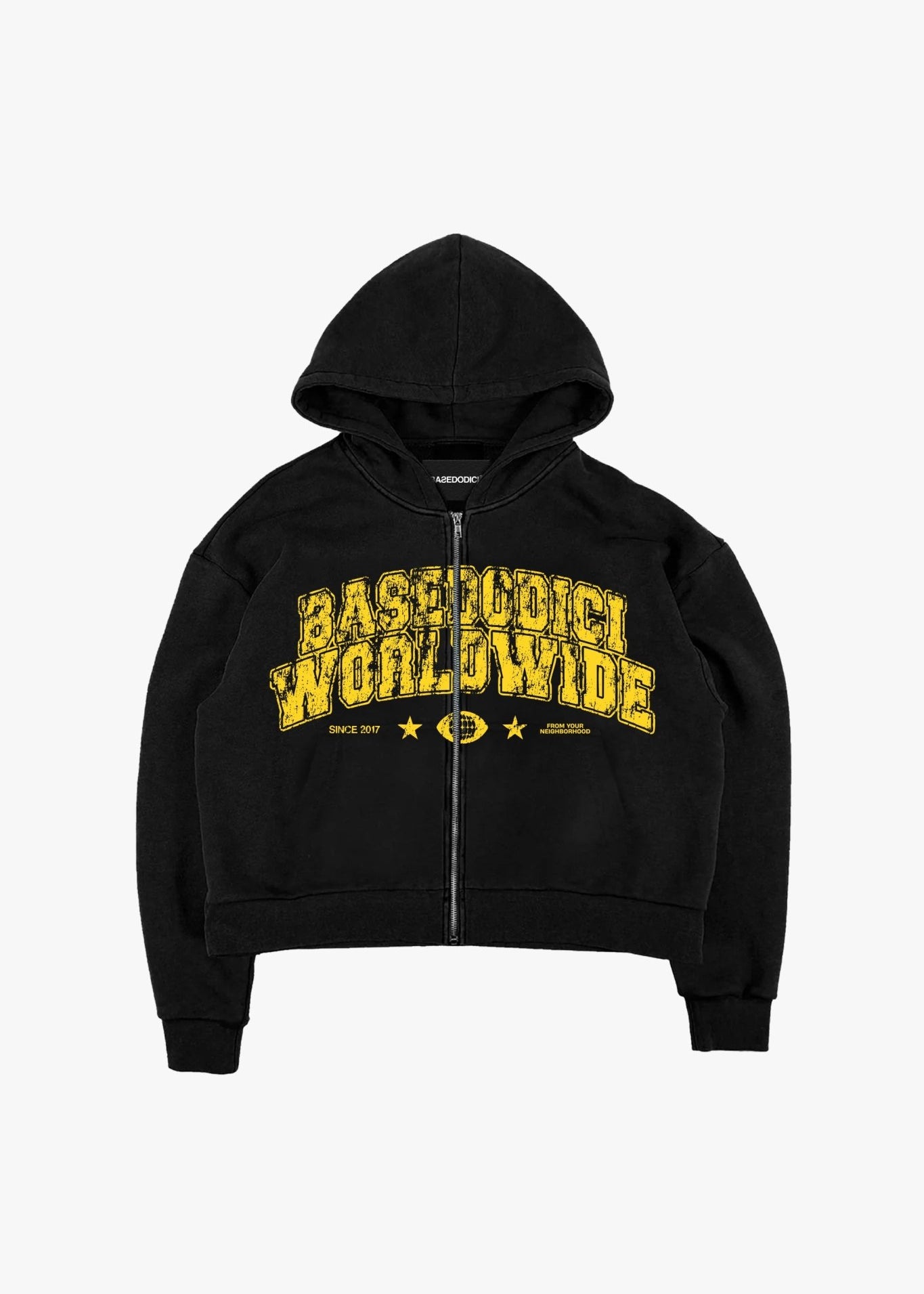 Full Zip "WORLD TOUR" B12 Worldwide Black - BASEDODICI®