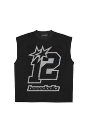 Tank 4PLAYERS FrontLogo 12 Black/Glitter dettaglio