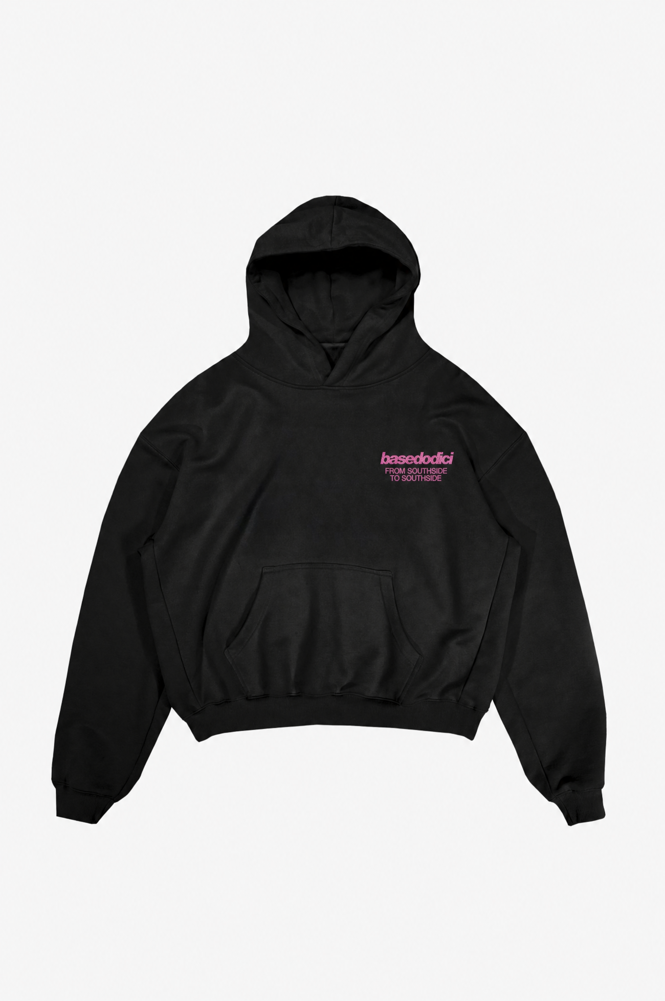 Hoodie "AMMO COUTURE" CHI'T'SAP Black/Glitter Bubble Pink