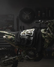 Hoodie "4PLAYER" Back 12 Black/CamoGreen - BASEDODICI®