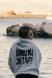 Hoodie "AMMO" CHI'T'SAP AshGrey - BASEDODICI®