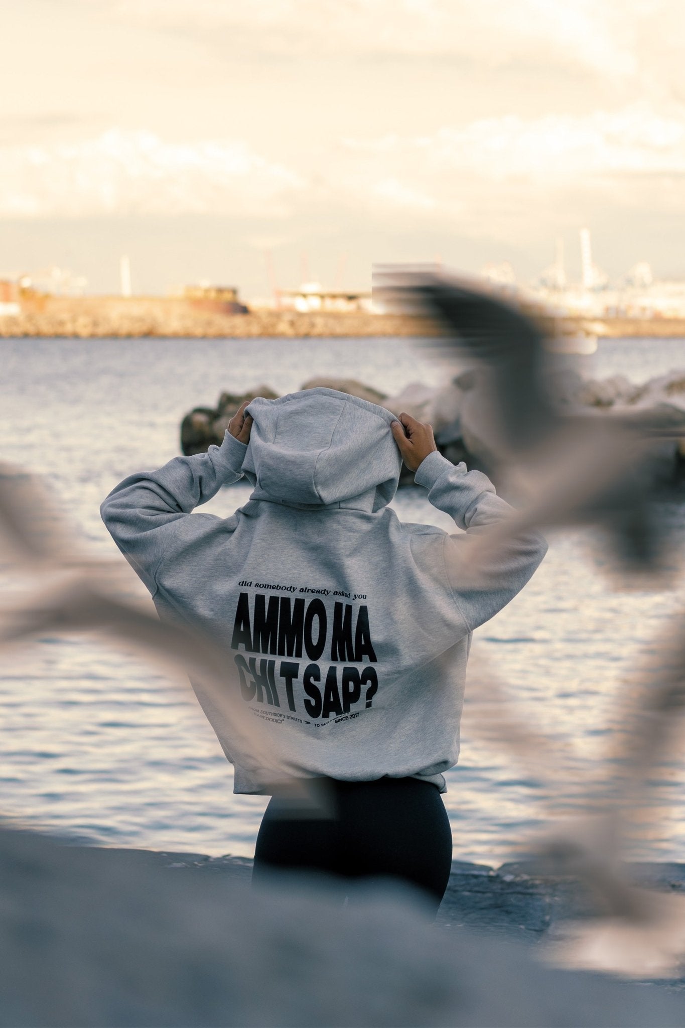 Hoodie "AMMO" CHI'T'SAP AshGrey - BASEDODICI®