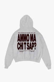 Hoodie "AMMO" CHI'T'SAP AshGrey - BASEDODICI®