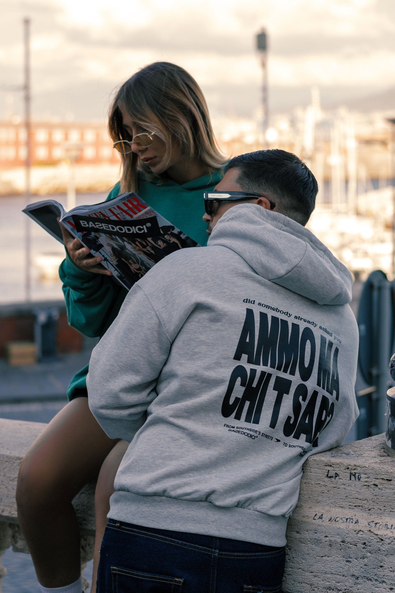 Hoodie "AMMO" CHI'T'SAP AshGrey - BASEDODICI®