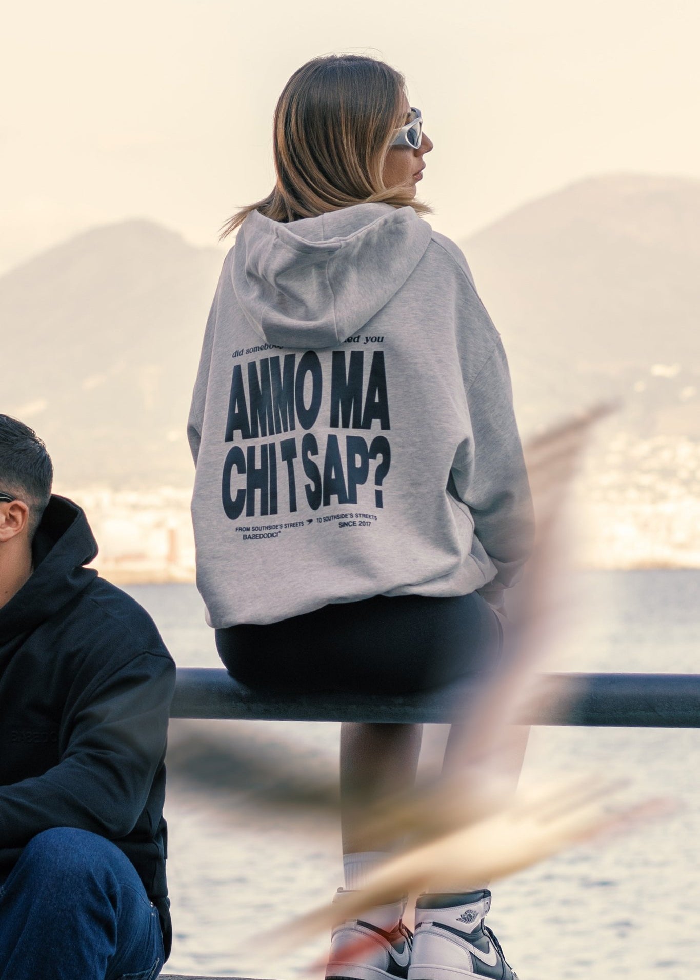 Hoodie "AMMO" CHI'T'SAP AshGrey - BASEDODICI®