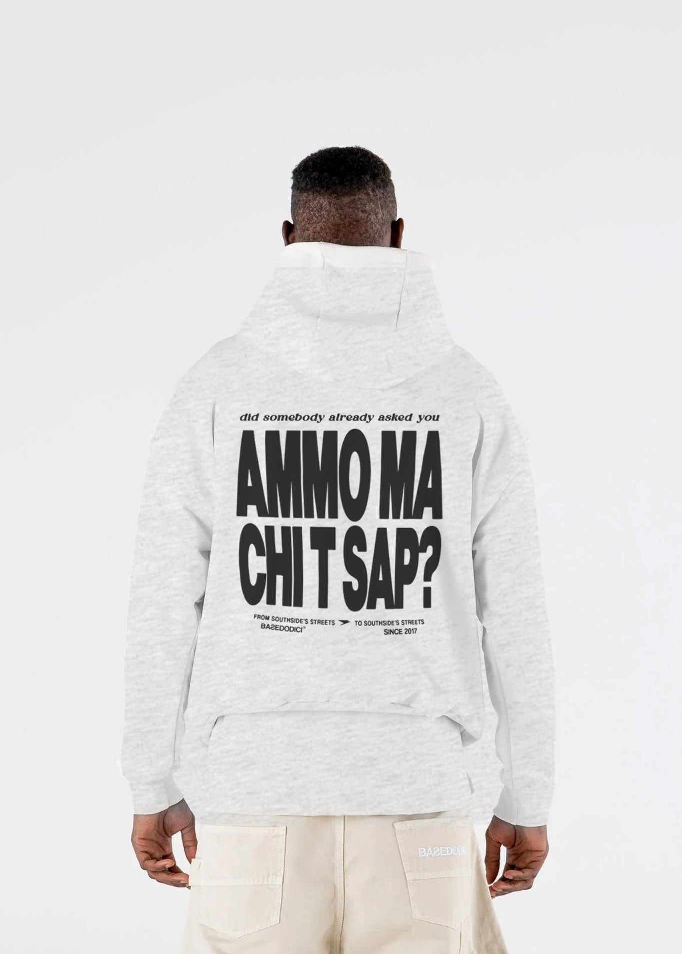 Hoodie "AMMO" CHI'T'SAP AshGrey - BASEDODICI®
