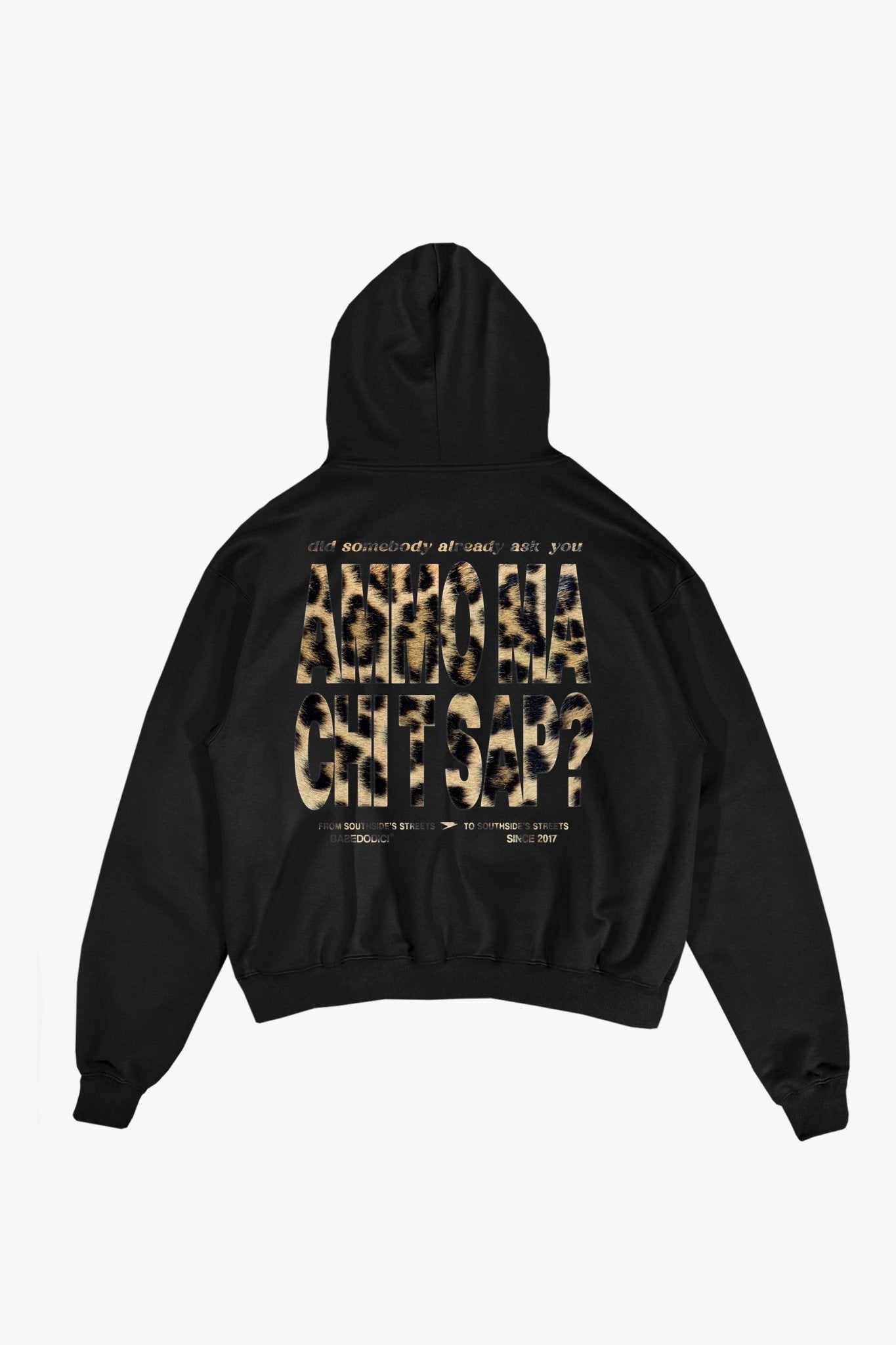 Hoodie "AMMO" CHI'T'SAP Black/Animalier Yellow - BASEDODICI®