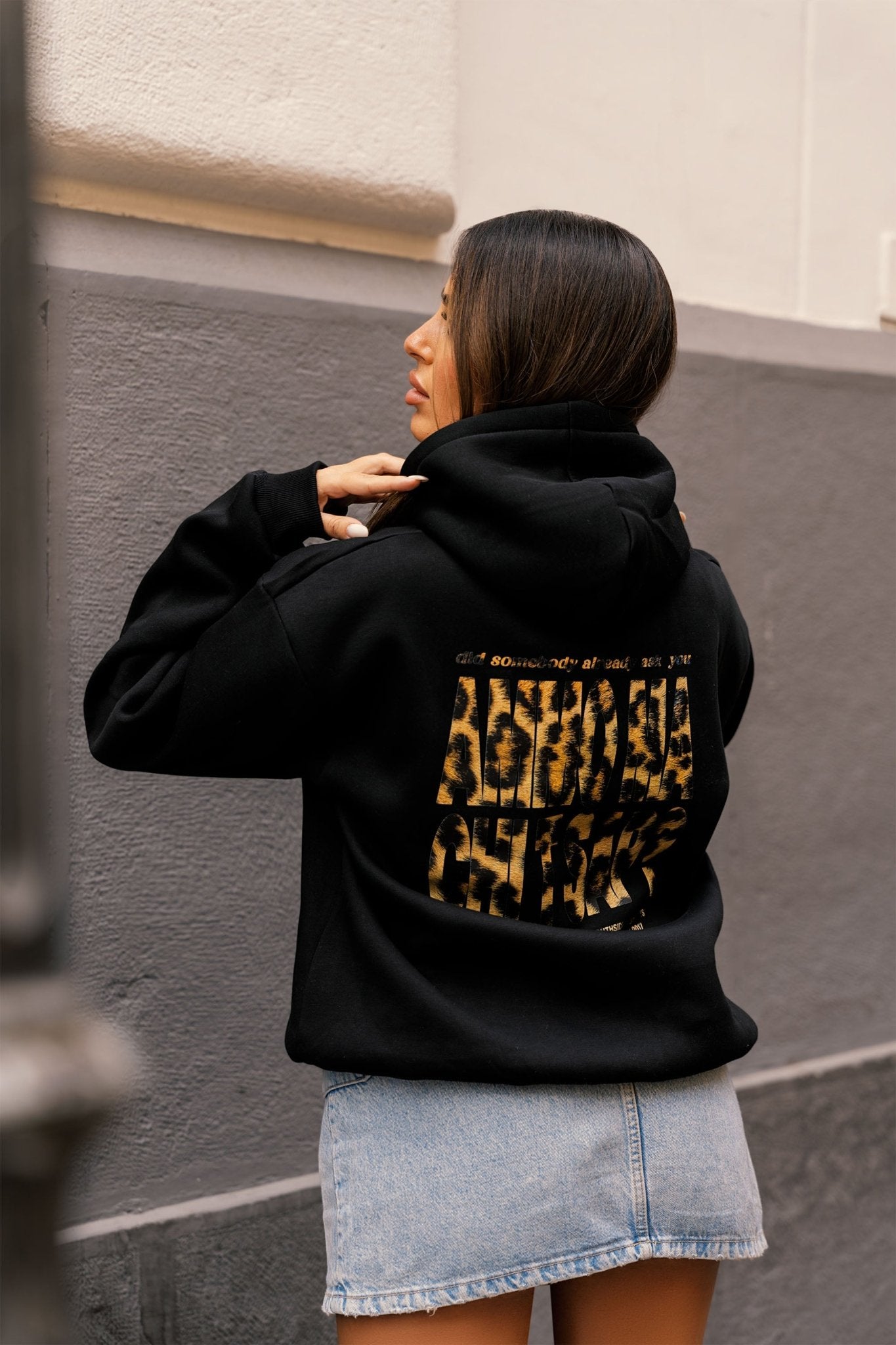 Hoodie "AMMO" CHI'T'SAP Black/Animalier Yellow - BASEDODICI®