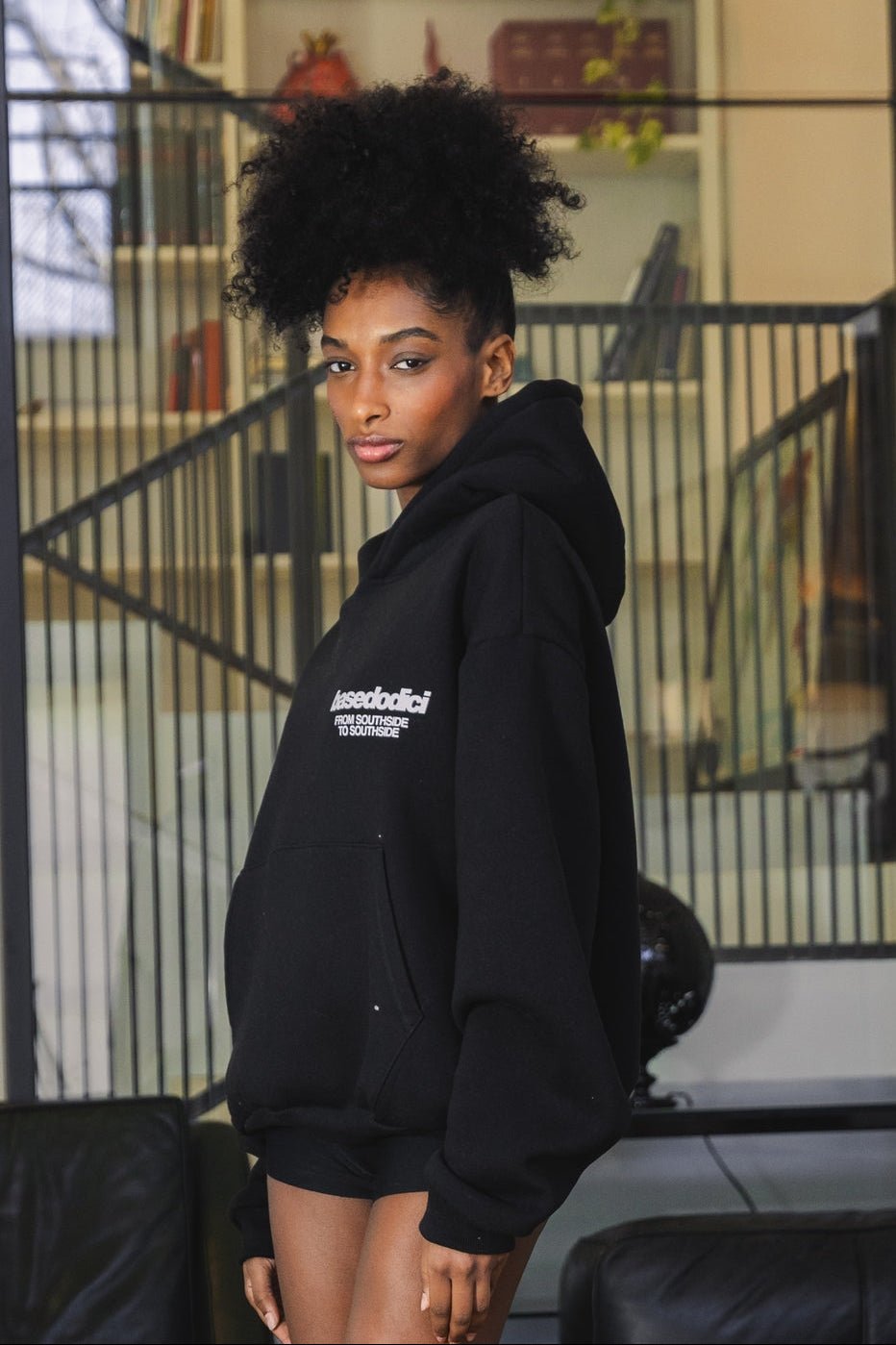 Hoodie "AMMO" CHI'T'SAP Black/AnimalierLeopard - BASEDODICI®