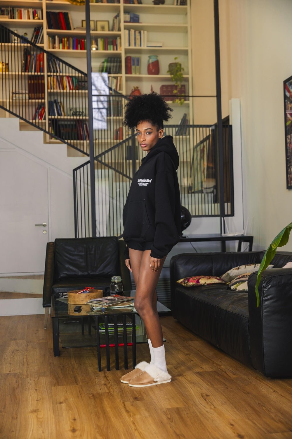 Hoodie "AMMO" CHI'T'SAP Black/AnimalierLeopard - BASEDODICI®