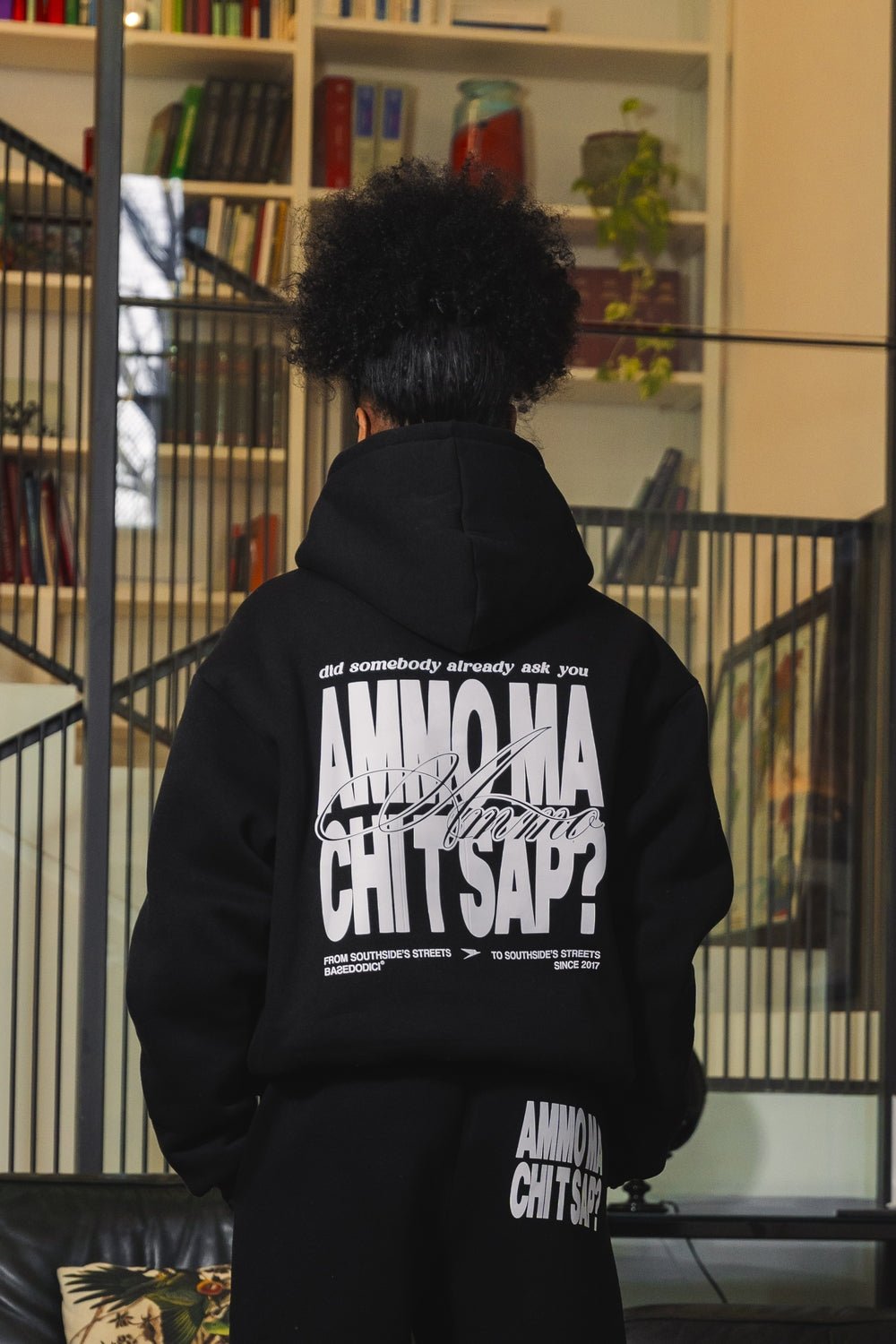 Hoodie "AMMO" CHI'T'SAP Black/BasicScript - BASEDODICI®