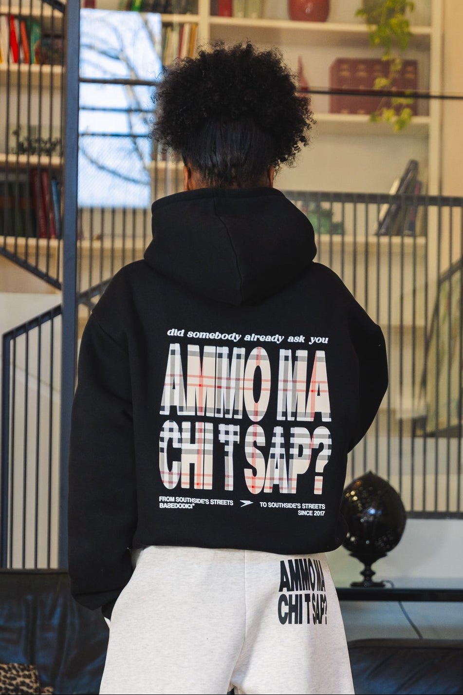 Hoodie "AMMO" CHI'T'SAP Black/Burby - BASEDODICI®