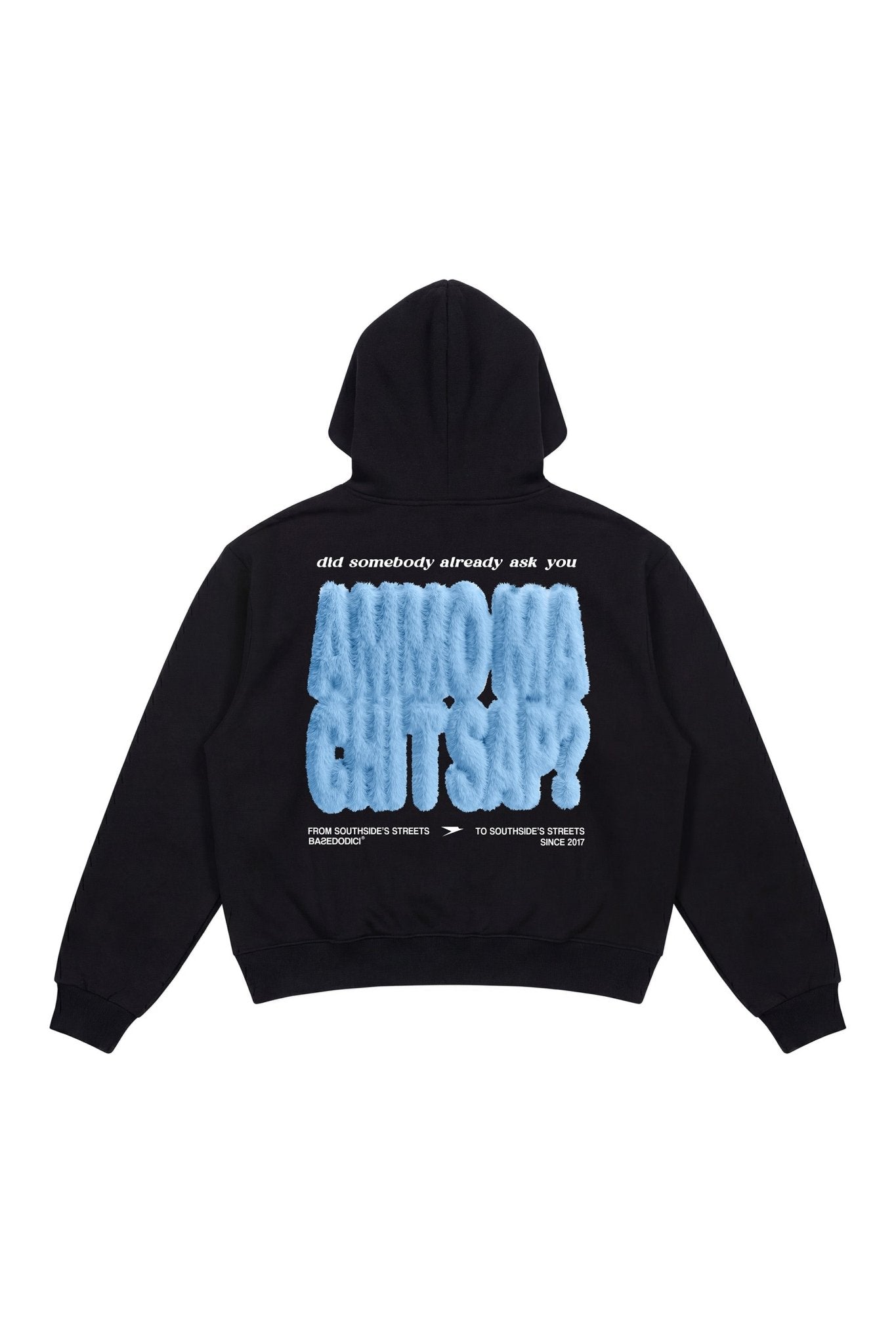 Hoodie "AMMO" CHI'T'SAP Black/FurryAzure - BASEDODICI®