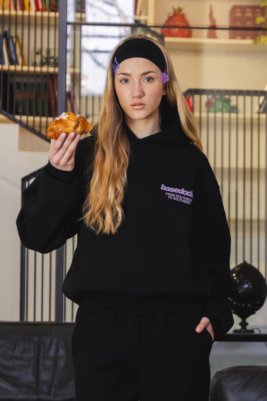 Hoodie "AMMO" CHI'T'SAP Black/FurryPink - BASEDODICI®