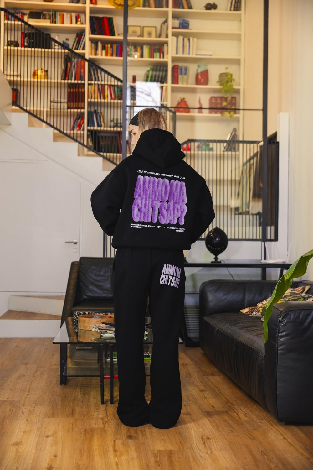 Hoodie "AMMO" CHI'T'SAP Black/FurryPink - BASEDODICI®