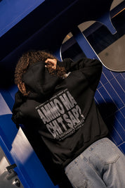 Hoodie "AMMO" CHI'T'SAP Black/Glitter - BASEDODICI®